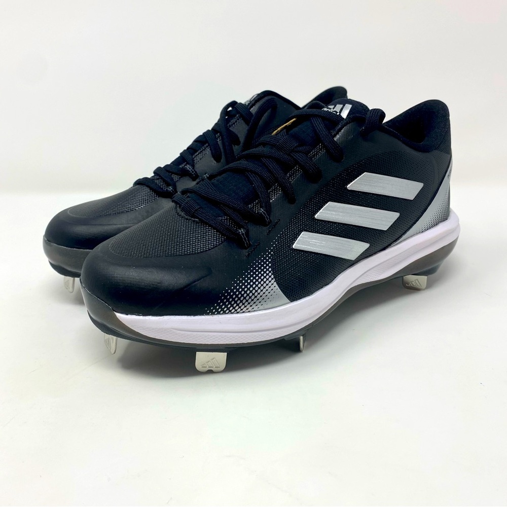 Adidas Women’s PureHustle 2 Baseball‎ Shoes. Black & Metallic Silver Size 7